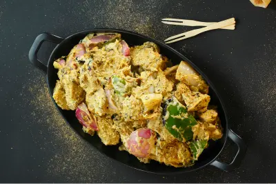 Lamb Biryani – fragrant basmati rice with lamb at Indian Flavors, SE Calgary